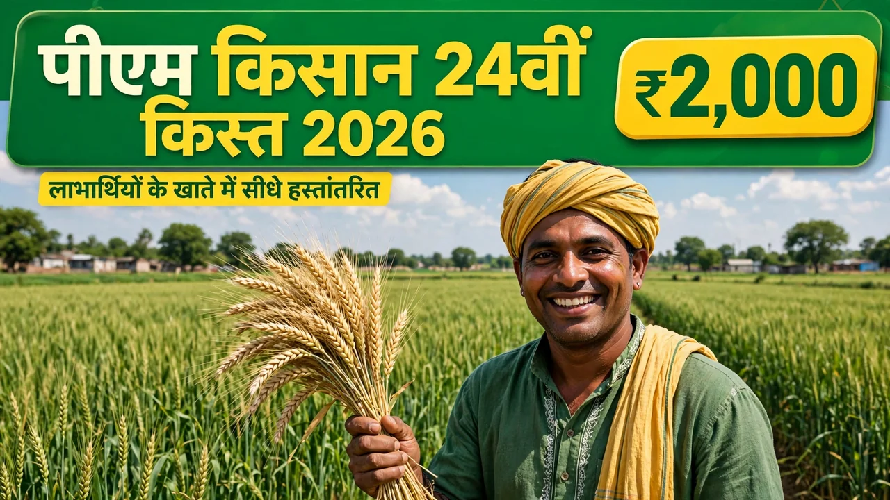 PM Kisan 24th Kist 2026: ₹2,000 कब आएंगे, स्टेटस ऐसे चेक करें